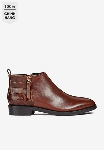 Boots Nữ Geox D BROGUE F SM.LE+CROC.PR.BUF Màu Nâu Size 35